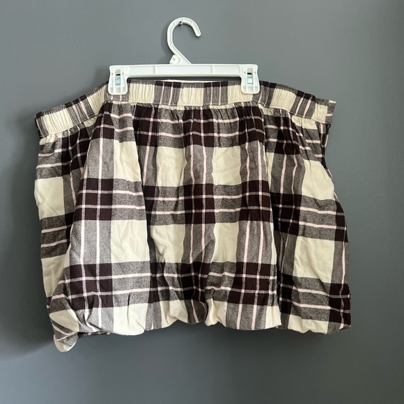 Aerie Plaid Mini Bubble Skirt - Picture 7 of 9